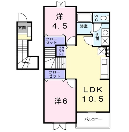 ソレア－ドＡの物件間取画像